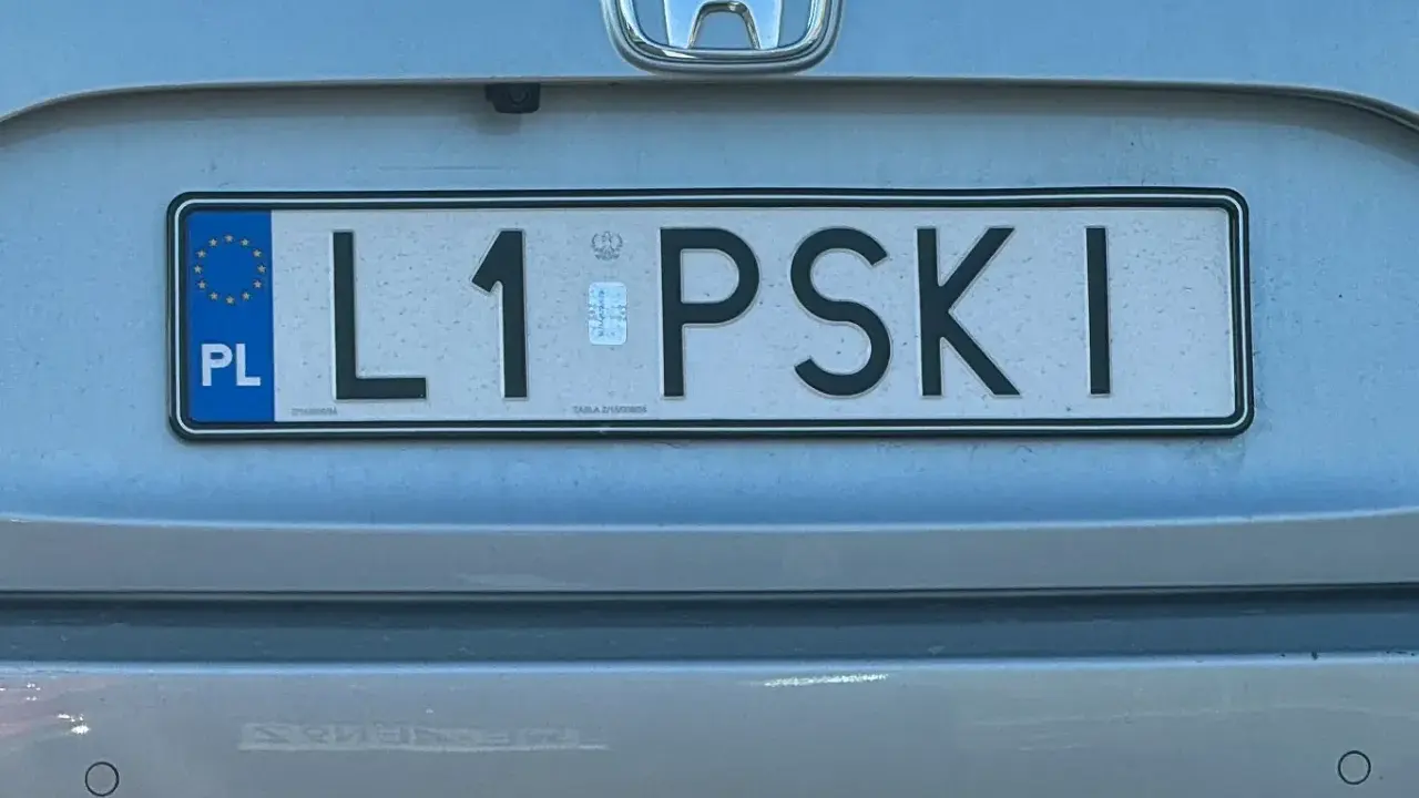 Tablica rejestracyjna L1 PSKI.