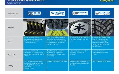Ranking opon zimowych 2025: technologie Goodyear, ich opis, zdjęcia i korzyści. Sprawdź modele UltraGrip.