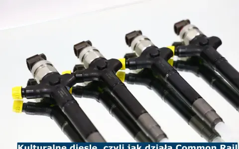 Wtryskiwacze Common Rail w rzędzie, kluczowy element nowoczesnych silników diesla.