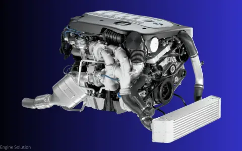 Potężny silnik BMW M57N2 z podwójnym turbodoładowaniem, gotowy do montażu.