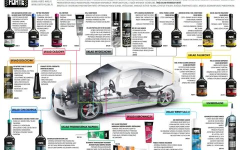 Najlepsza płukanka do silnika benzynowego: Forte New Generation Motor Flush skutecznie czyści układ olejowy, przywraca sprawność popychaczy i polepsza smarowanie.