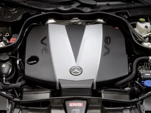Silnik V6 3.0 TDI Mercedesa, gotowy do pracy.