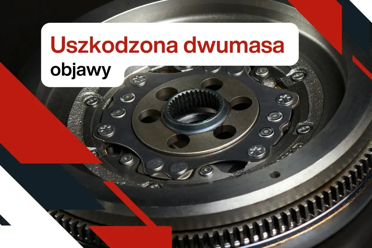 Uszkodzona dwumasa – widok z bliska na element układu napędowego samochodu, z widocznymi zębatkami i śrubami.