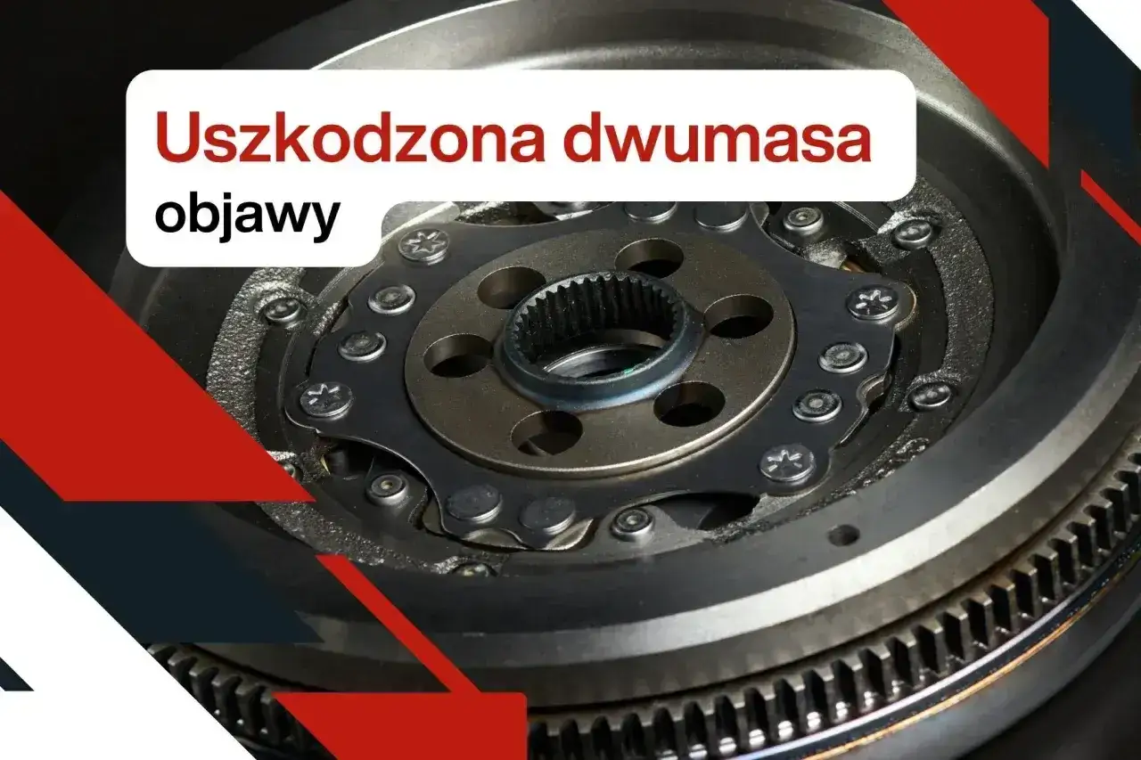 Uszkodzona dwumasa objawy: wibracje, stukanie, hałas przy gaszeniu silnika. Zbliżenie na element dwumasowego koła zamachowego.